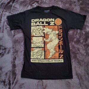 Dragon Ball Z Mens T-Shirt -Orange Black Size Small 100% Cotton